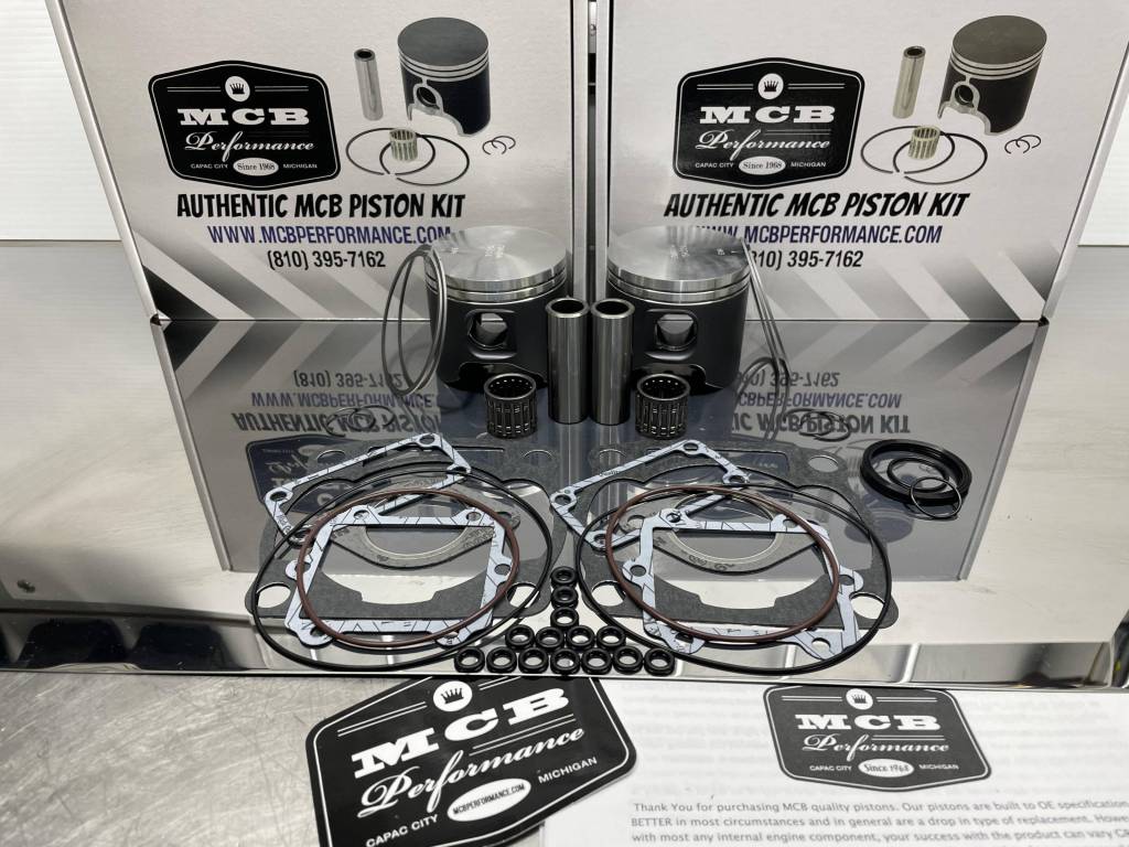 Arctic Cat ZR600, ZL600, CARB, EFI, Powder Special 600 MCB piston kit  complete with gasket kit 1998, 1999, 2000, Wossner forged K7007DA-2 20mm  wrist pin
