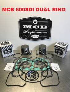 Ski-Doo - Ski Doo 600 SDI (ALL YEARS) MCB CAST DUAL RING PISTON KIT