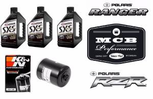 Maxima Lubricants - POLARIS RZR 900 / 1000 OIL CHANGE KIT - MAXIMA SXS 5w50 K&N KN-198