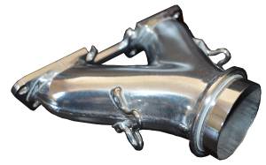 MCB - 2004-18 Ski-Doo 500ss/600 Carb Y-Pipe, Polished Ceramic 