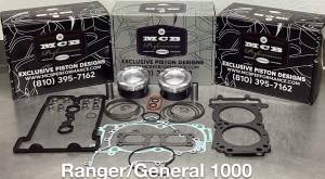 MCB - MCB Stage-1 Polaris Ranger / General 1000,  Top End Pro-Series Forged Piston Kit with gaskets 2017-2023