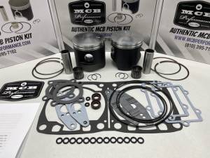 MCB - Dual Ring Pistons - Arctic Cat 800 HO Piston Kit 2010-17 F8, F 800, CF800, CFR8, M8, M8000, XF800, XF8000, ZR8000 Forged Wossner