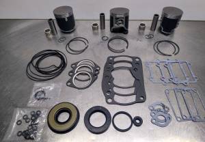 MCB - Dual Ring Pistons -  Arctic Cat ZRT600 EXT600 Triple Touring 600 Piston kit, Cast pistons & Gasket Kit 1995-2000 66.50mm