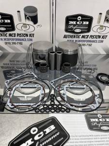MCB - Dual Ring Pistons - Arctic Cat ZR600, ZL600, CARB, EFI, EXT, SS, Mountain cat 600 MCB piston kit complete with gasket kit 2001-2005 (CAST) 22mm wrist pin