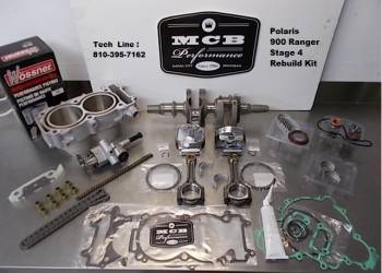 Polaris - Polaris 1000 Razor Rzr 2014, 2015, 2016, 2017, 2018, 2019, 2020, 2021 MCB STAGE 4 complete engine rebuild kit. Crankshaft, Pistons, Cylinder, all gaskets and seals - Image 1