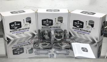 MCB - Dual Ring Pistons - Arctic Cat ZR900 PISTON KIT 2003 2004 2005 INCLUDING KING CAT AND MOUNTAIN CAT (TWIN CYLINDER) 85.00MM BORE CAST - Image 1