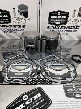 MCB - Dual Ring Pistons - Arctic Cat ZL550, Prowler 550, Panther 550, EXT special, Bearcat 550, Cheetah 550, EXT 550, EXT Mountain 550, MCB piston kit complete with gasket kit 1991-05 73.4mm bore - Image 1