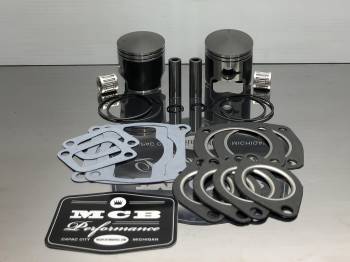 MCB - Dual Ring Pistons - Polaris 550 Piston kit complete with gaskets. 550 Classic Edge, F/C, Edge LX, 550 Indy, Adventure, LTX, ES, EVO, 550 Sport Touring, 550 Indy Trail RMK 1999-2021 - Image 1