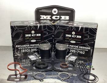 MCB - MCB Stage 1 Polaris AXYS 850, Patriot 850, Matryx 850, VR1, Assault, RMK, Pro, Switchback, Indy, XCR, XC 2019-2024 Piston Kit Top End Rebuild Kit Forged replaces 2207821 2209886 2208205 - Image 1