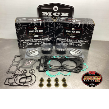 MCB - MCB Stage-1 Top-end rebuild kit / Premium Forged Piston kit 2016-24 Polaris RZR Turbo XP & XP Pro replaces 2206217 and 2206216 - Image 1