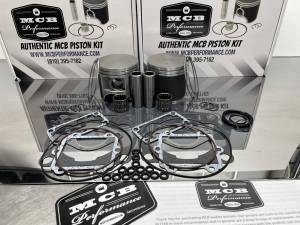 MCB - Dual Ring Pistons - Arctic Cat ZR600, ZL600, CARB, EFI, EXT, SS, Mountain cat 600 MCB piston kit complete with gasket kit 2001-2005 (CAST) 22mm wrist pin - Image 2