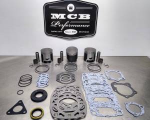 MCB Piston /Top End Kits:  STAGE -1  - POLARIS - MCB - Dual Ring Pistons - Polaris Indy 600 Triple cylinder Indy 600, LE, SE, Euro, Sport, Trail, SKS, SP Piston kit complete with gaskets 1984-87 replaces 3083883