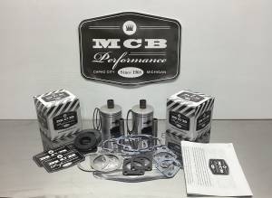 MCB - Dual Ring Pistons - Arctic Cat EXT 400 F/A  65.00MM 398T-1 1971-1972 Piston kit complete with Gaskets (Kawasaki) - Image 2