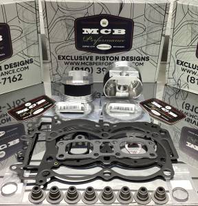 MCB Stage-1 Top-end rebuild kit / Premium Forged Piston kit 2016-24 Polaris RZR Turbo XP & XP Pro replaces 2206217 and 2206216