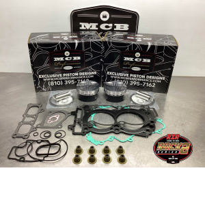 MCB Stage-1 Top-end rebuild kit / Premium Forged Piston kit 2016-24 Polaris RZR Turbo XP & XP Pro replaces 2206217 and 2206216